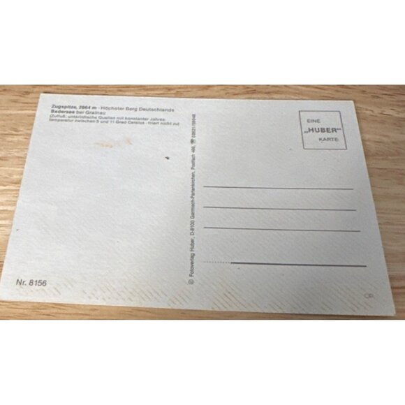 Vintage Huber Postcard Of Lake & Mountain Scenery - Picture 3 of 4